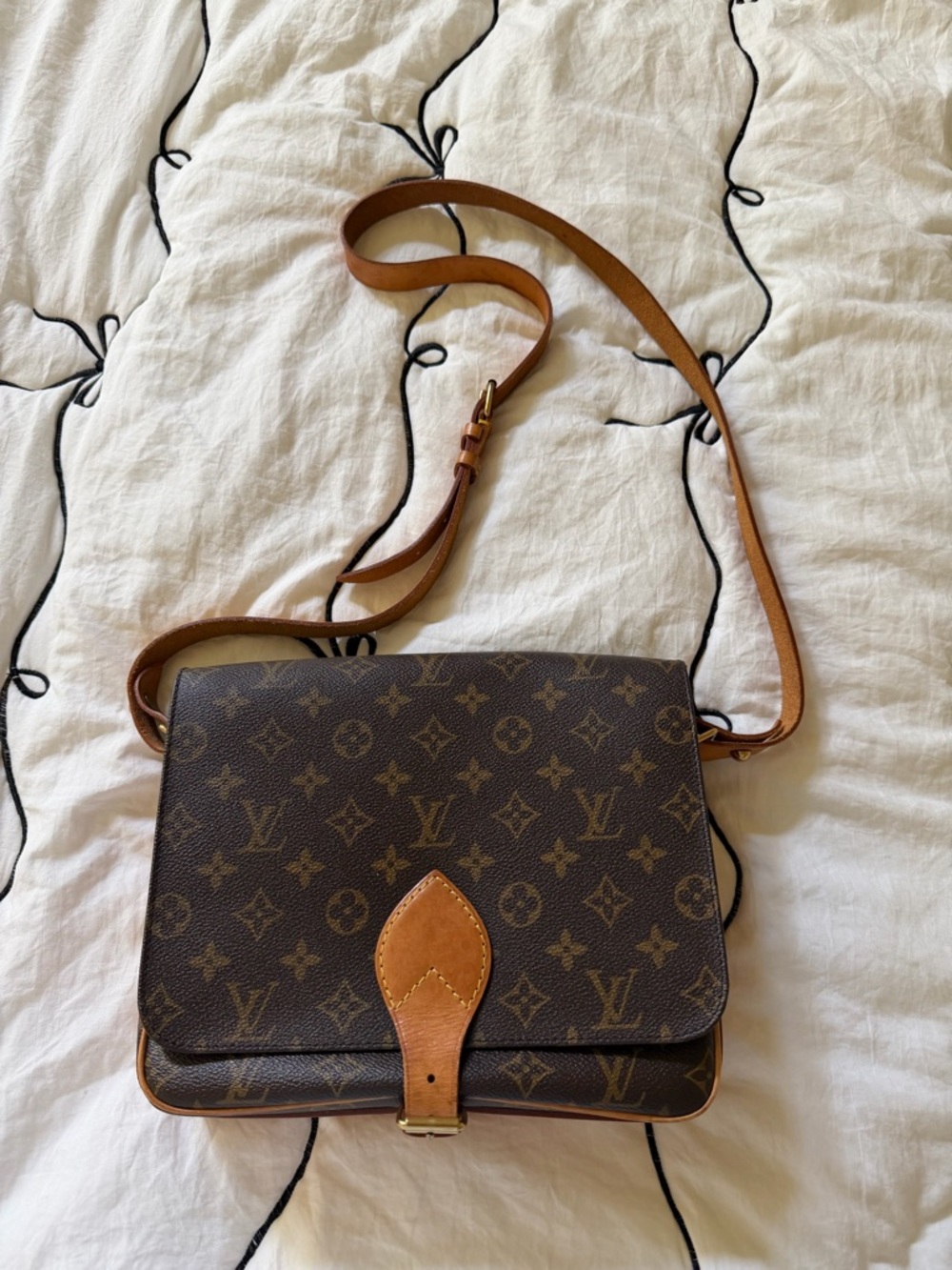Authentic Louis Vuitton Monogram Cartouchiere GM